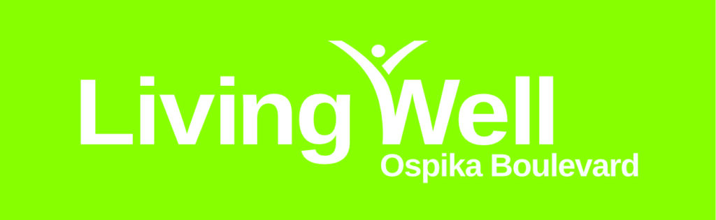 living well ospika logo in green