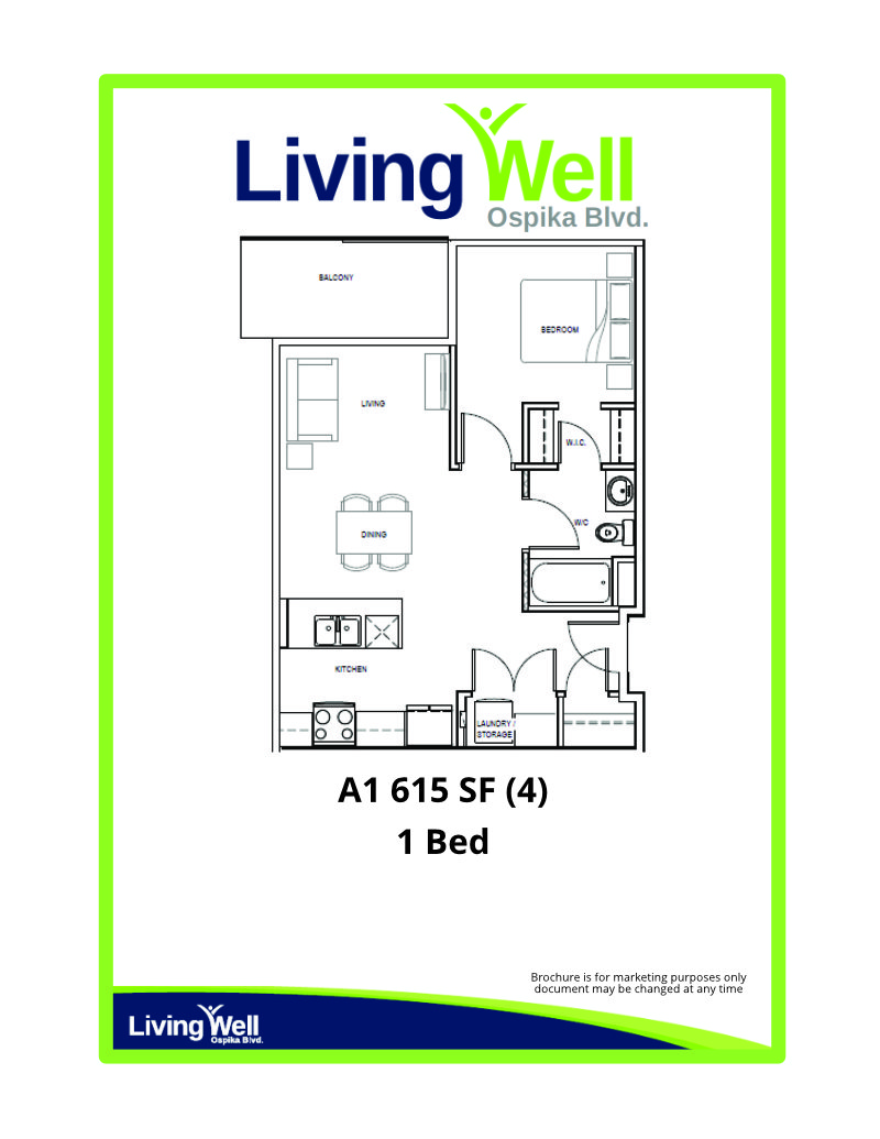 Floor Plan of A1 Suite