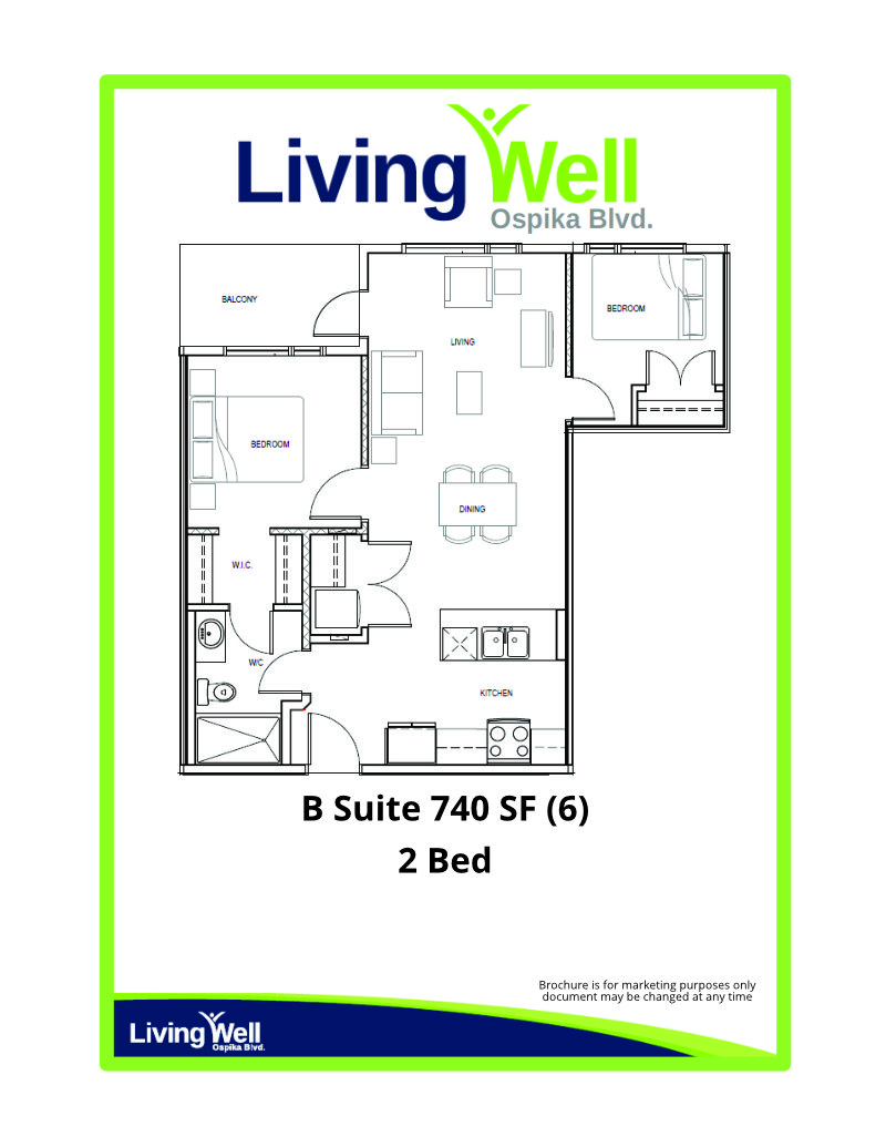 Floor Plan of B Suite