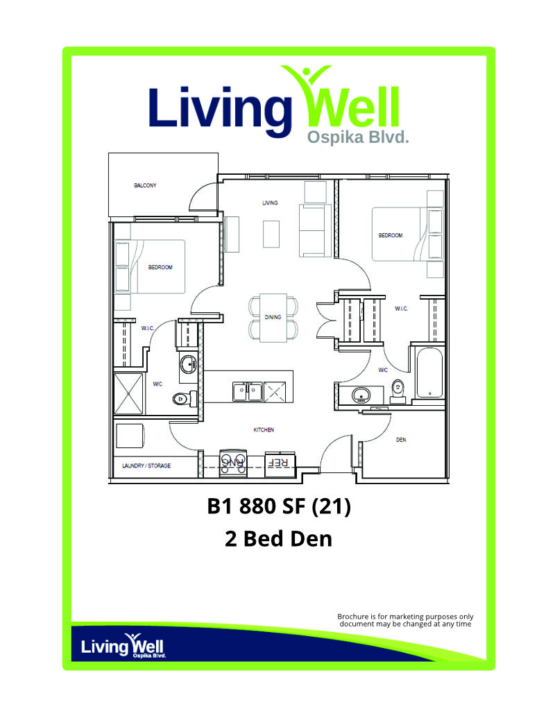 Floor Plan of B1 Suite