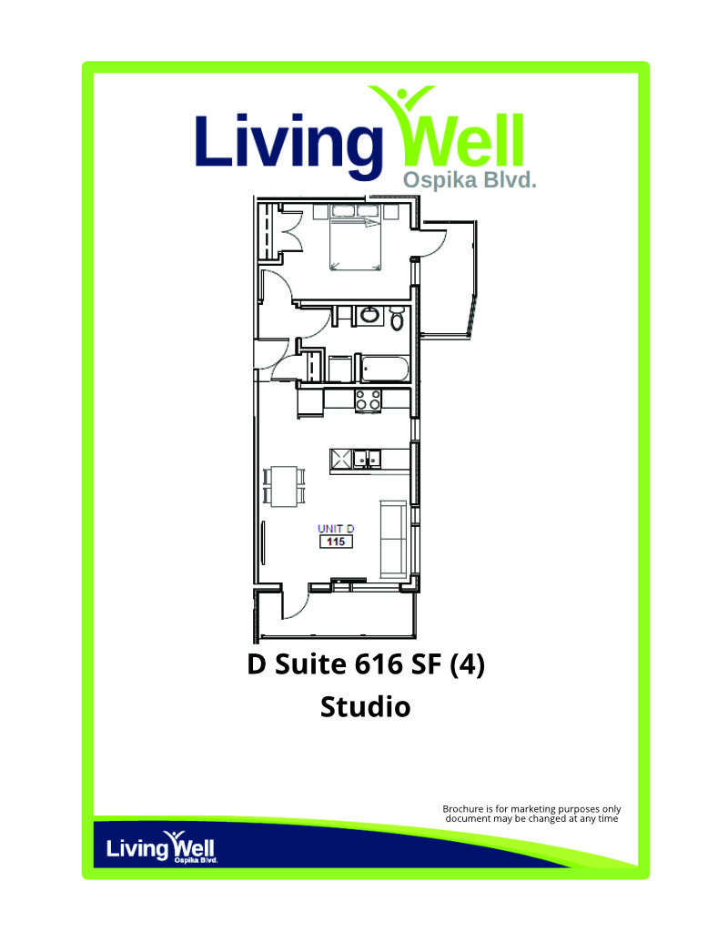 Floor Plan of D Suite